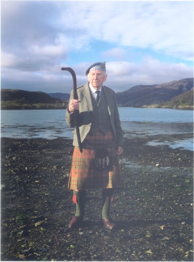 The Baron of Bachuil with the Bachuil Mor - Copyright Julian Caldwell